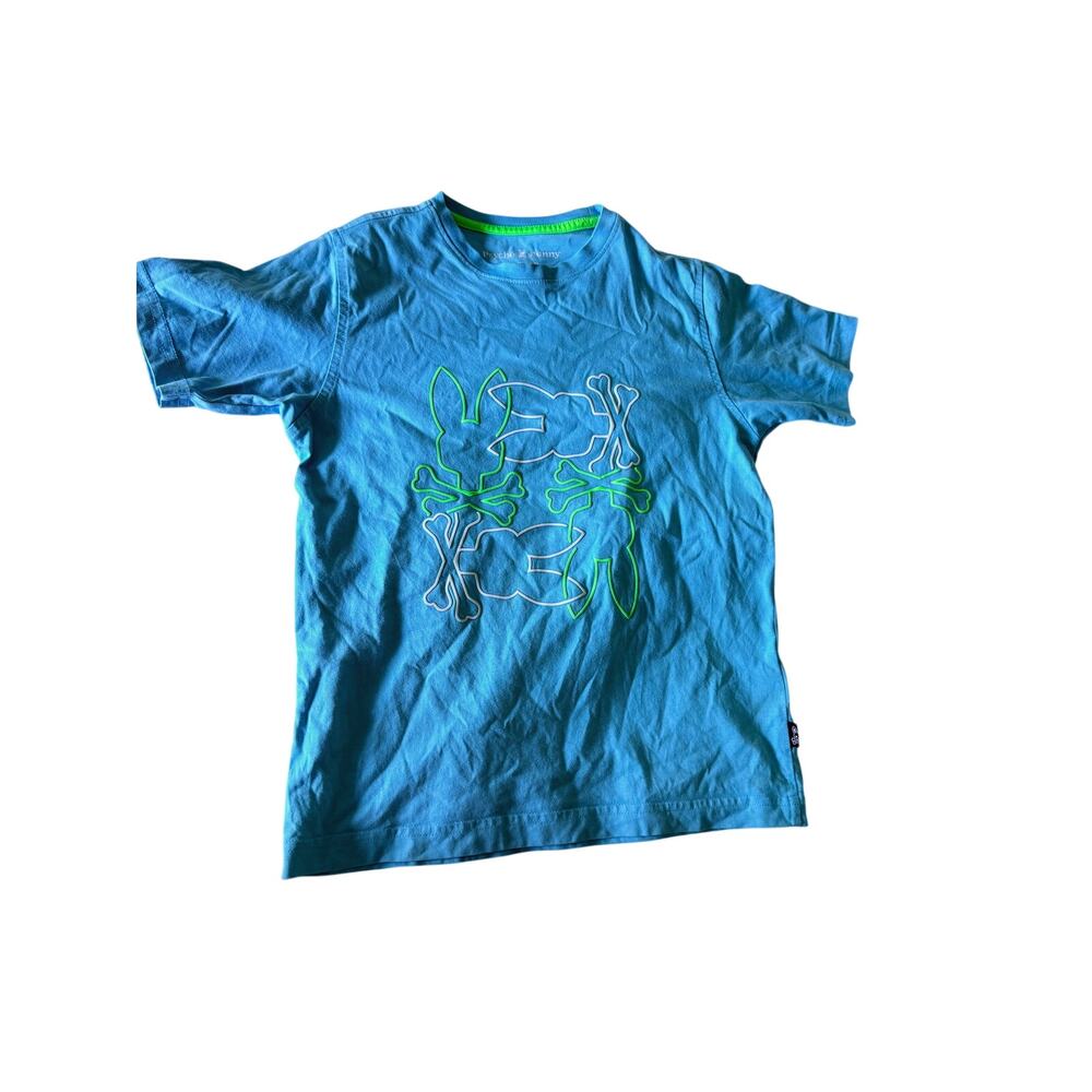 Psycho Bunny Sky Blue Multi-Bunny Embroidered Tee
